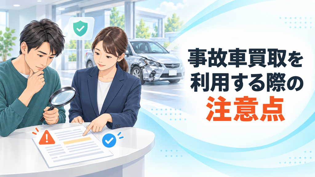 事故車買取を利用する際の注意点