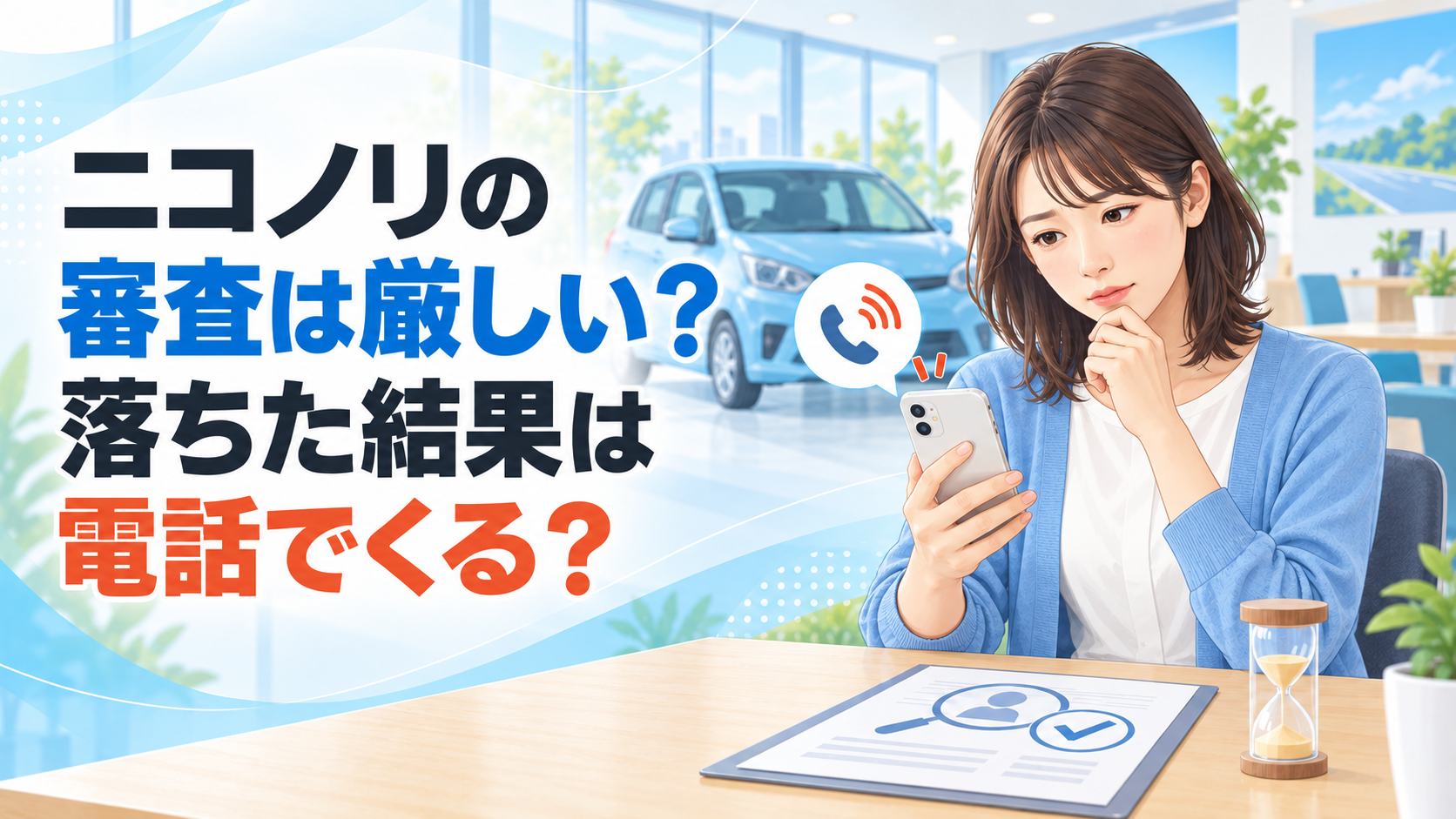 ニコノリの審査は厳しい？落ちた結果は電話でくる？