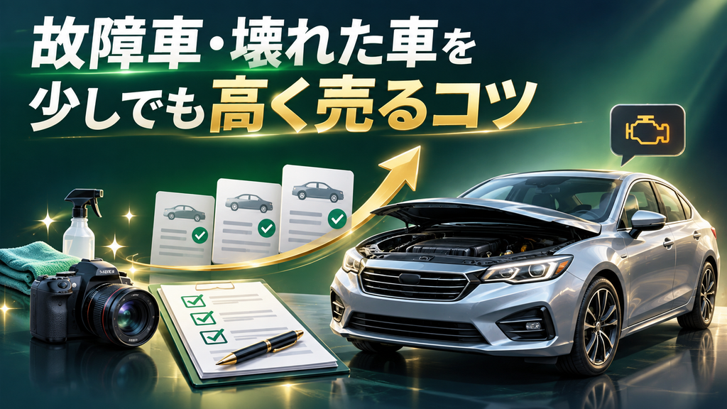 故障車・壊れた車を少しでも高く売るコツ
