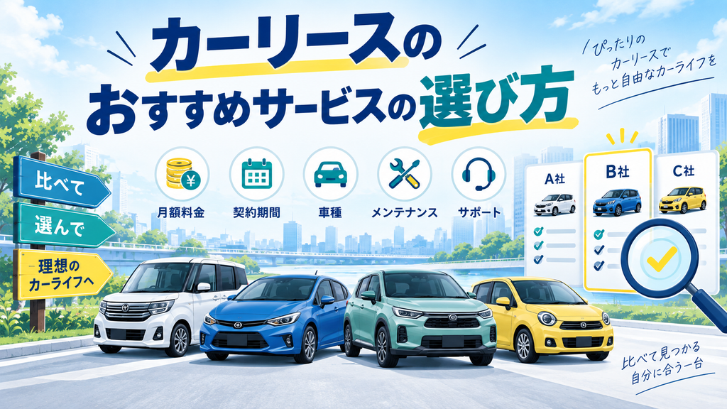 カーリースのおすすめサービスの選び方