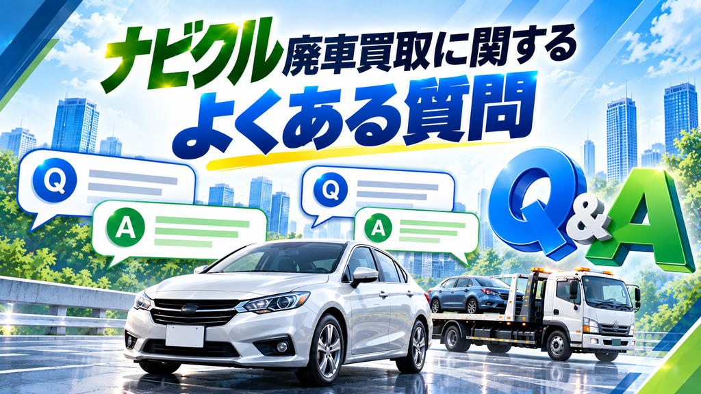ナビクル廃車買取に関するよくある質問