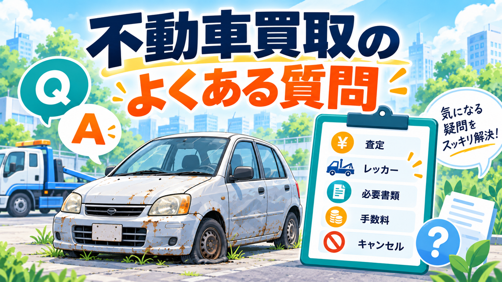 不動車買取のよくある質問