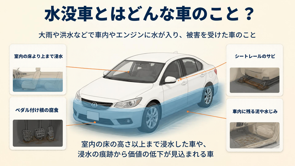 水没車とはどんな車のこと？