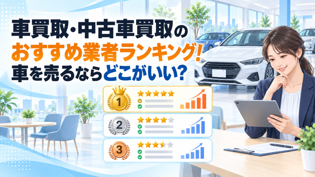 車買取・中古車買取のおすすめ業者ランキング！車を売るならどこがいい？
