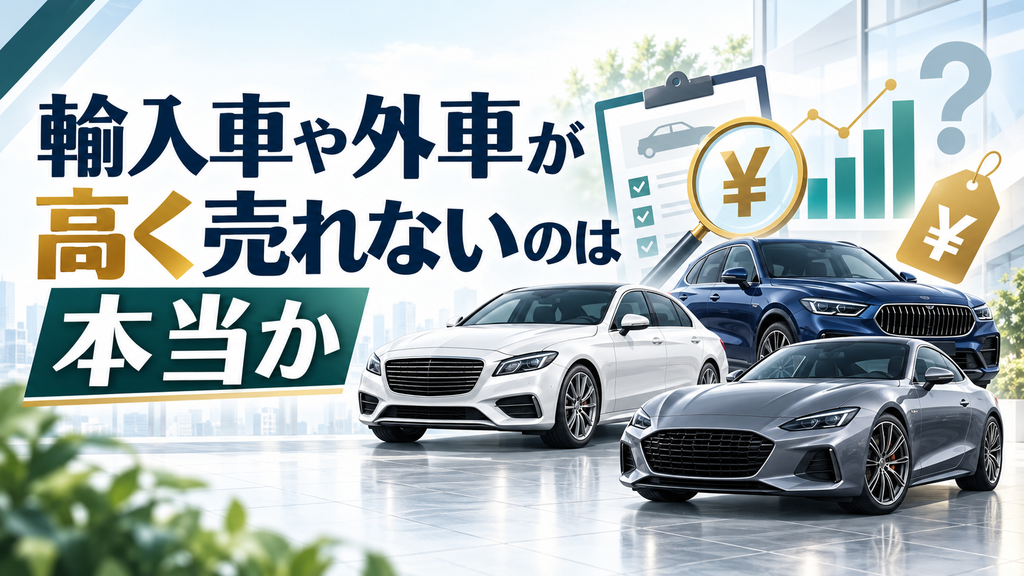 輸入車や外車が高く売れないのは本当か