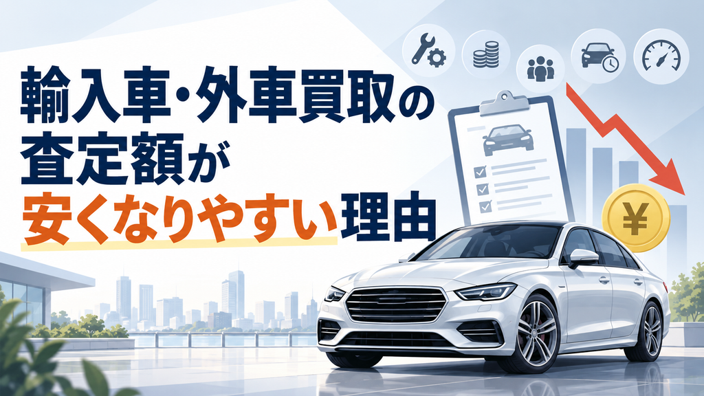 輸入車・外車買取の査定額が安くなりやすい理由