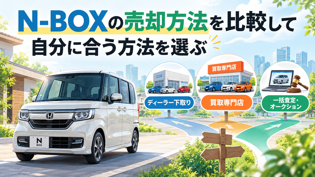N-BOXの売却方法を比較して自分に合う方法を選ぶ