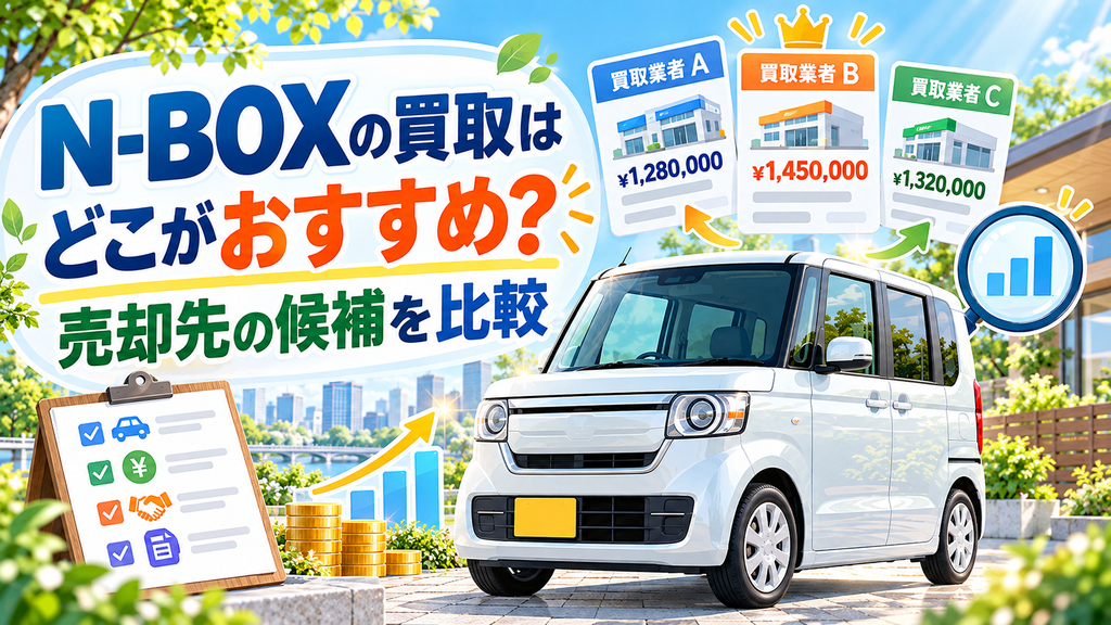 N-BOXの買取はどこがおすすめ？売却先の候補を比較