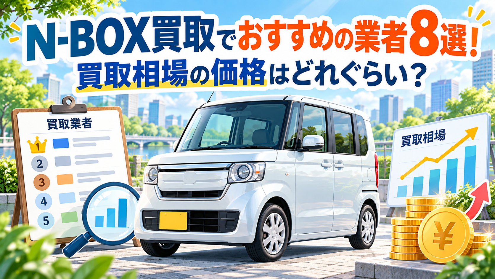 N-BOX買取でおすすめの業者8選！買取相場の価格はどれぐらい？
