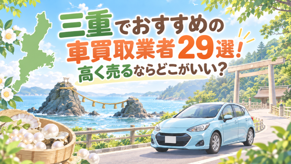 三重でおすすめの車買取業者29選！高く売るならどこがいい？