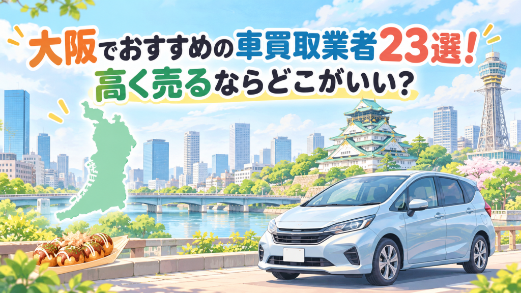 大阪でおすすめの車買取業者23選！高く売るならどこがいい？