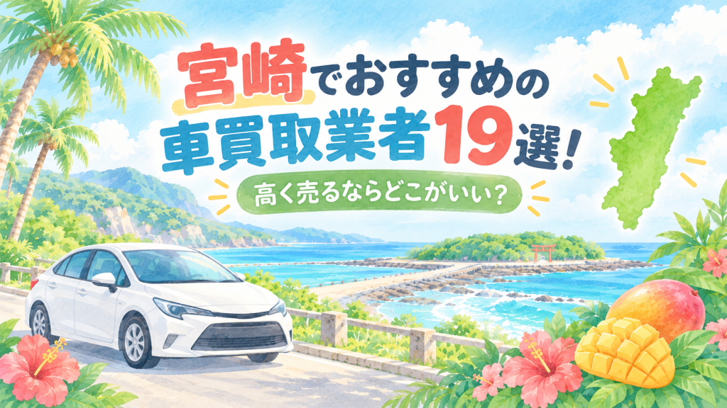 宮崎でおすすめの車買取業者19選！高く売るならどこがいい？