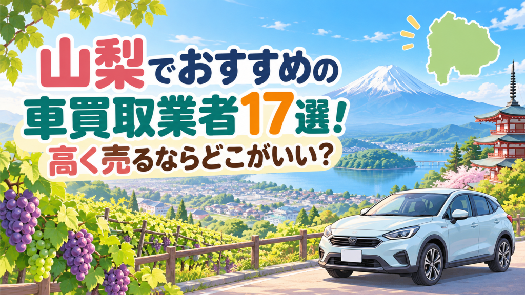 山梨でおすすめの車買取業者17選！高く売るならどこがいい？