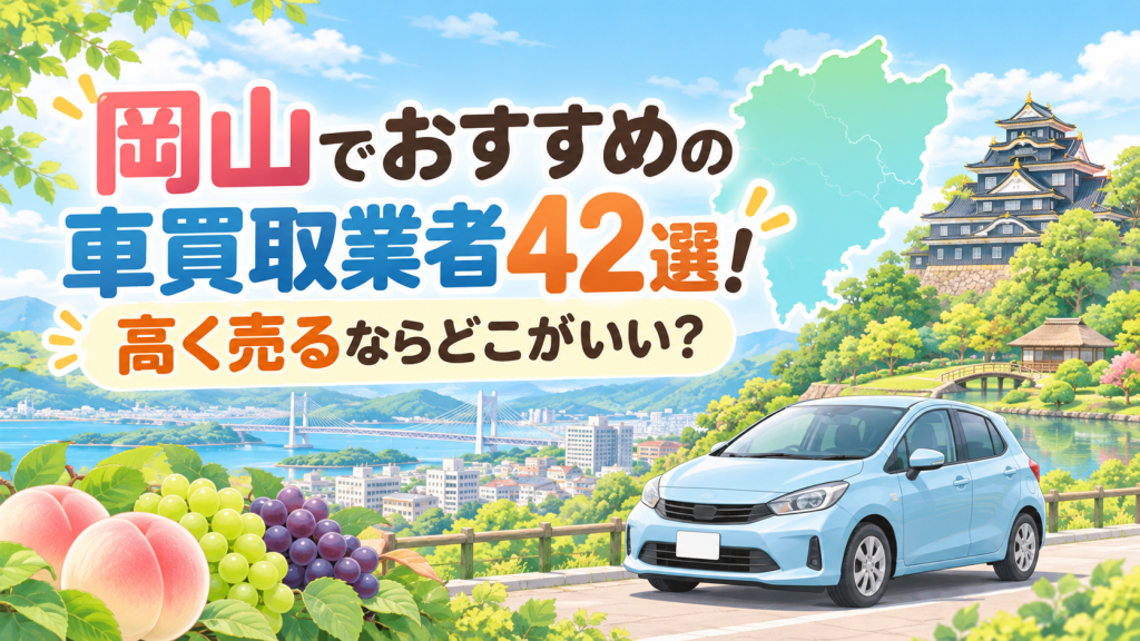 岡山でおすすめの車買取業者42選！高く売るならどこがいい？