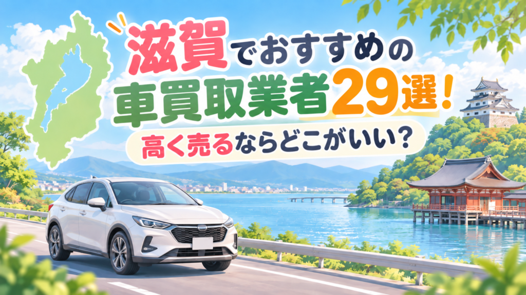 滋賀でおすすめの車買取業者29選！高く売るならどこがいい？