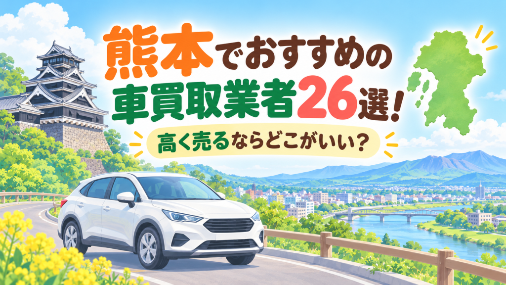 熊本でおすすめの車買取業者26選！高く売るならどこがいい？