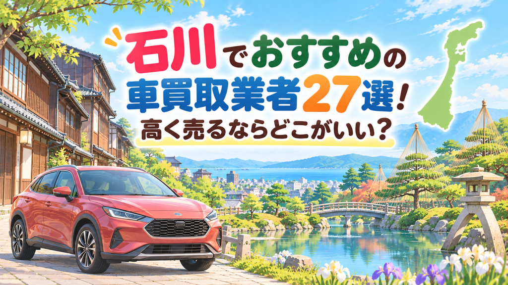 石川でおすすめの車買取業者27選！高く売るならどこがいい？