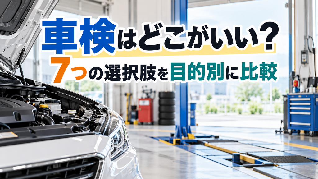 車検はどこがいい？7つの選択肢を目的別に比較