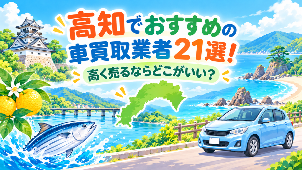 高知でおすすめの車買取業者21選！高く売るならどこがいい？
